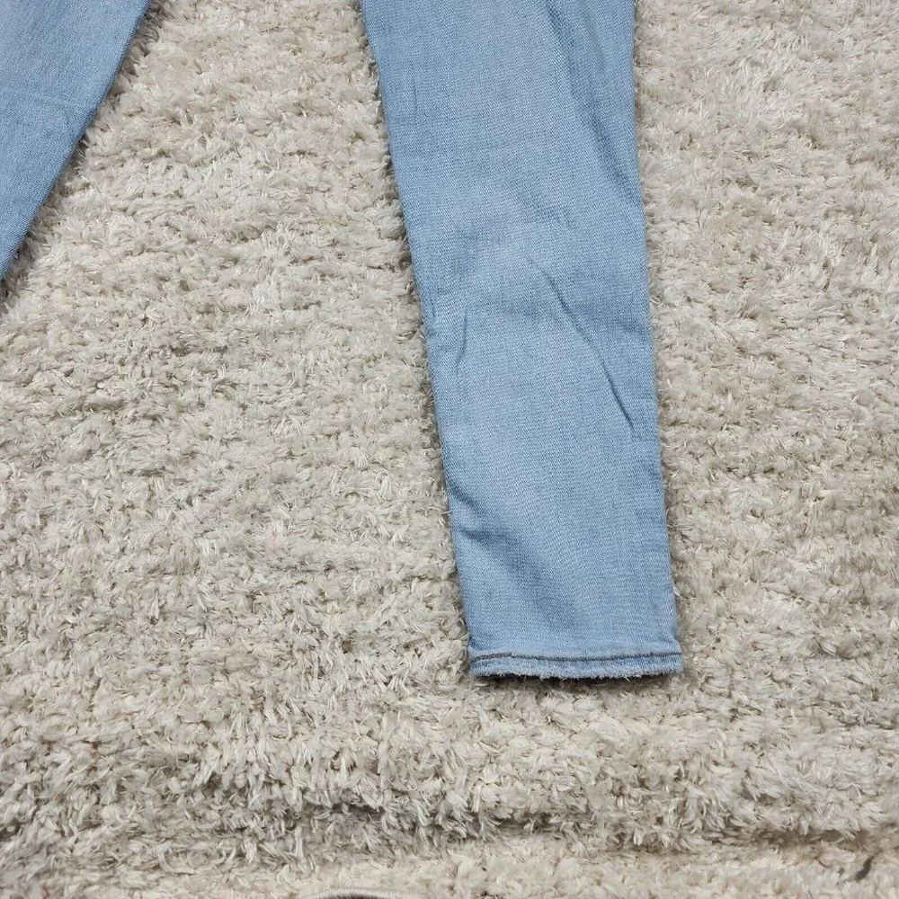 Levis Skinny Jeans Womens 16 W Blue Sculpt 721 Hypersoft Stretch Distressed Pant